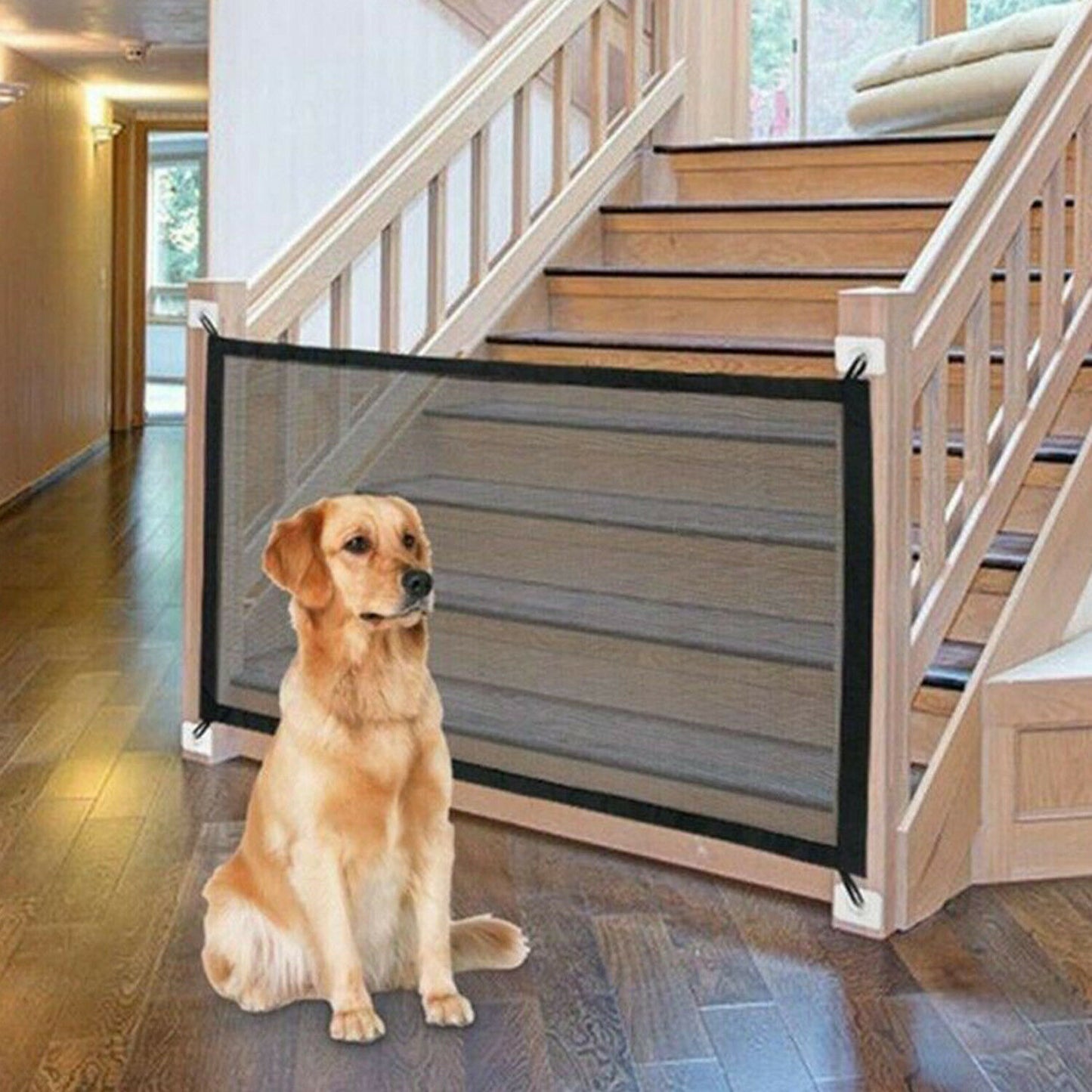 Chic and Functional Dog Fence Gate – Innovative Mesh Design for Safe and Secure Pet Enclosure