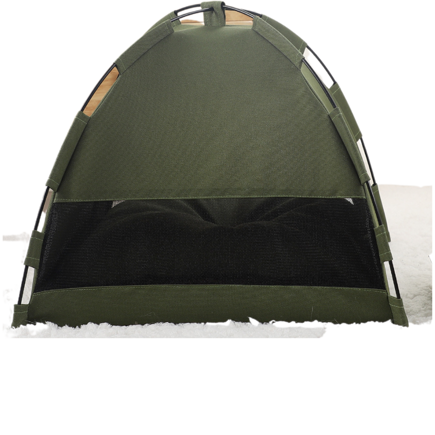 Chic Cat Tent Bed with Cozy, Removable Non-Slip Pad – Perfect for Stylish Cats or Small Dogs, Includes Breathable Cooling Mat