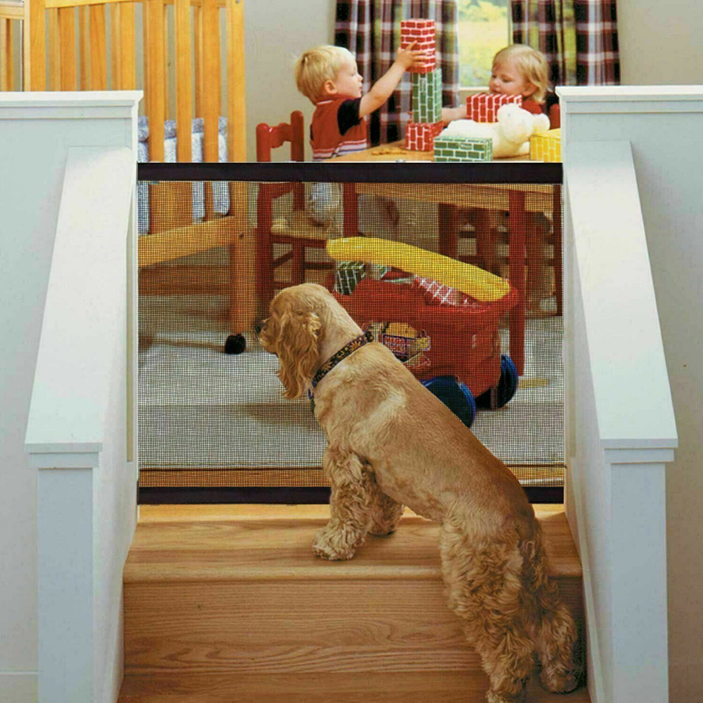 Chic and Functional Dog Fence Gate – Innovative Mesh Design for Safe and Secure Pet Enclosure