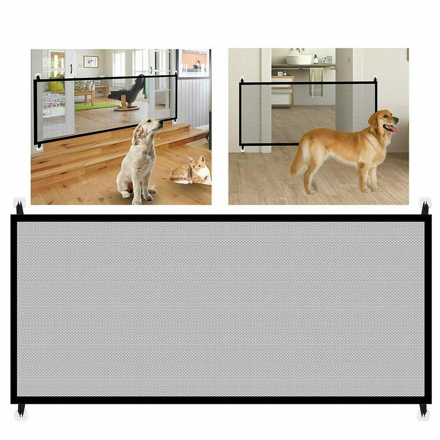 Chic and Functional Dog Fence Gate – Innovative Mesh Design for Safe and Secure Pet Enclosure